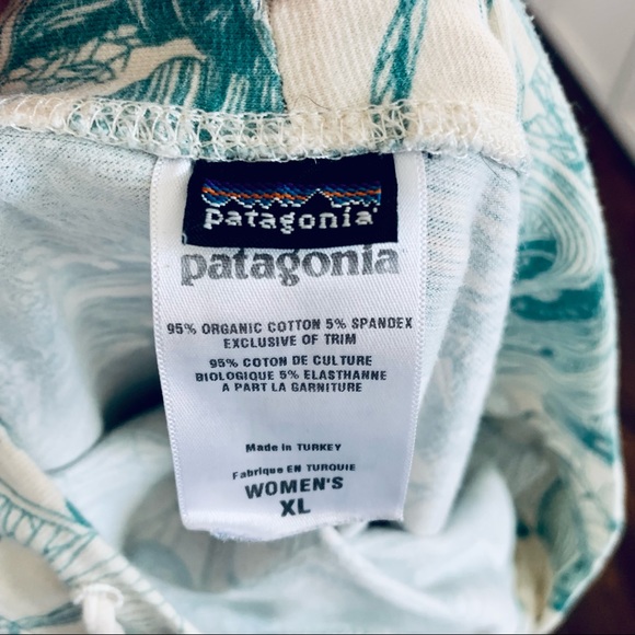 Retro Patagonia Cotton Floral Swim Cover Up Skirt Sz. XL - Picture 9 of 9